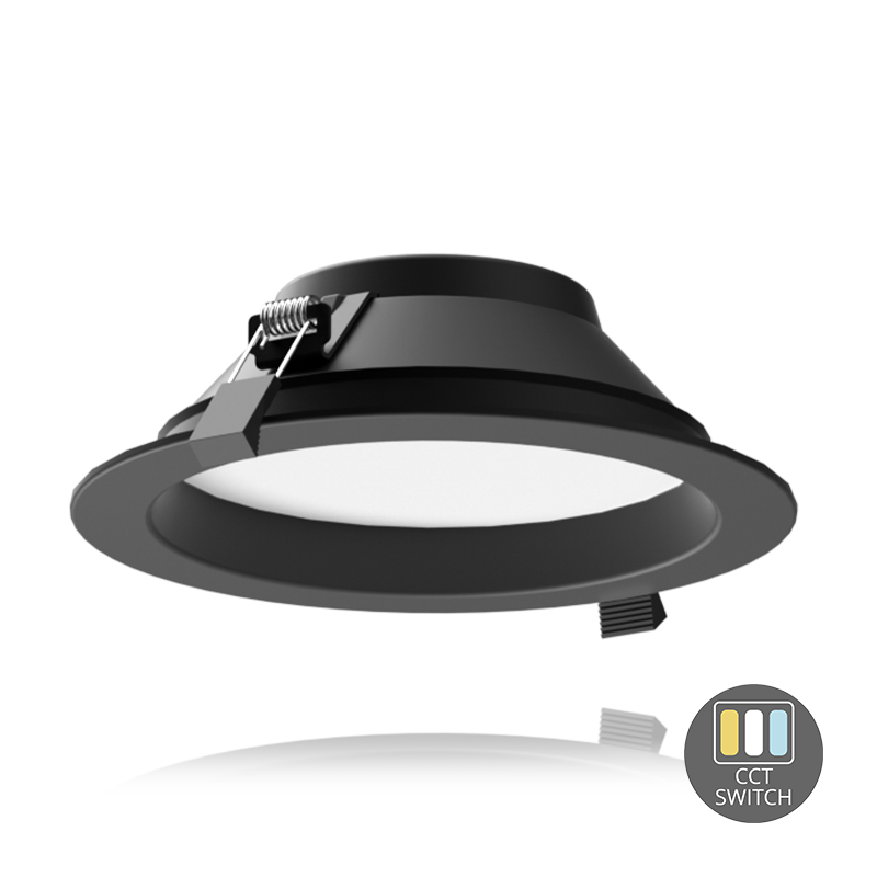 Downlights Zwart - Tri Color - 15 Watt - Zaagmaat Ø168 - 178MM - Zwart - Outledtl.nl